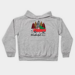 Christmas Trees It's The Most Wonderful Time Of The Year Kids Hoodie